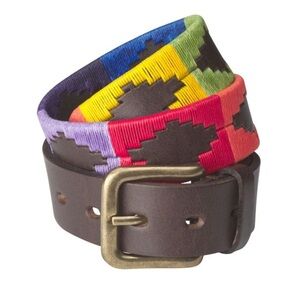 Cordings Argentinian Polo Belt 37” Multi colored